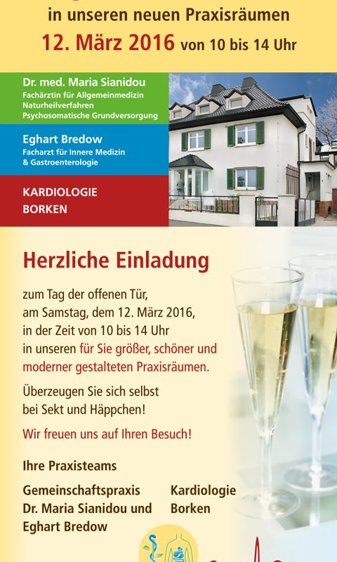 Gemeinschaftspraxis Sianidou Bredow - Einladung Praxiseröffnung