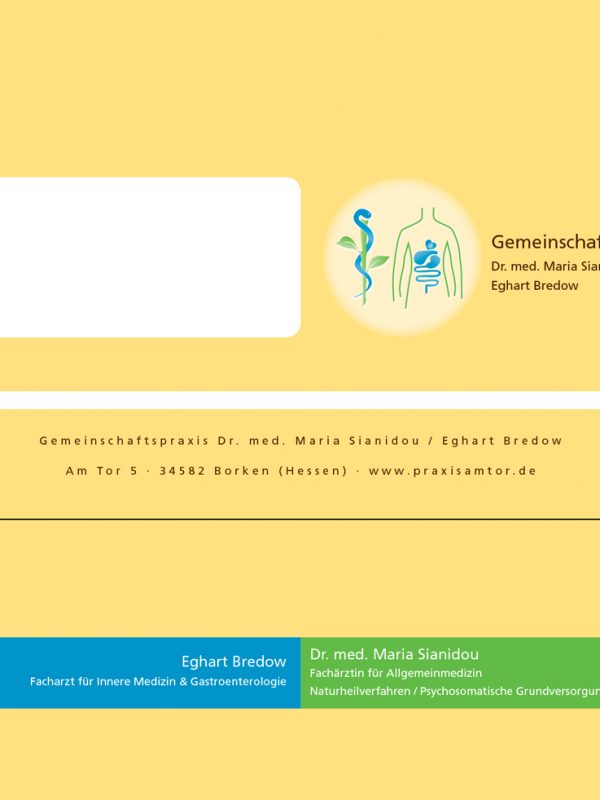 Gemeinschaftspraxis Sianidou Bredow - Briefumschlag