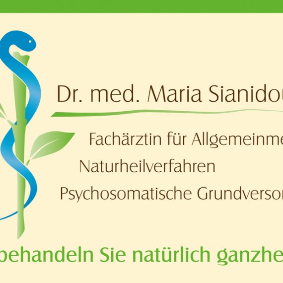 Dr. med. Maria Sianidou - Visitenkarte